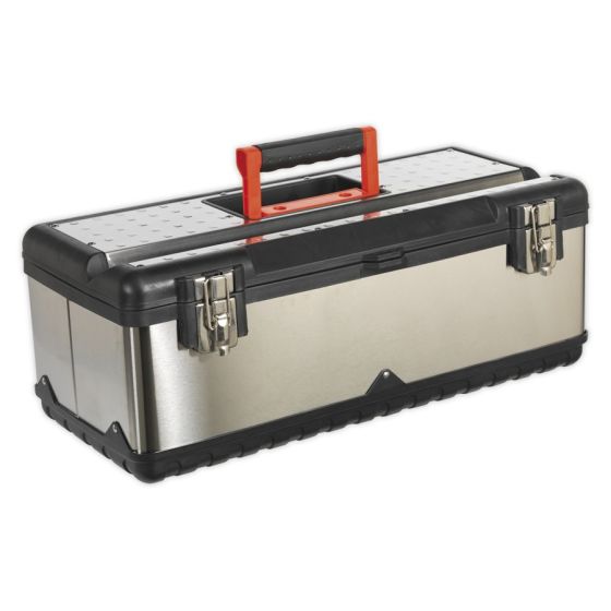 Stainless Steel Toolbox 580mm with Tote Tray Sealey Part No. AP580S