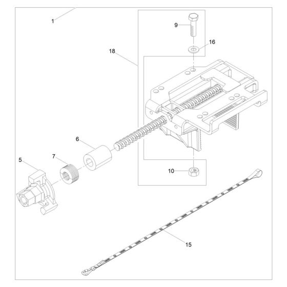 Clamp Assembly for Wacker AR 26/6/042