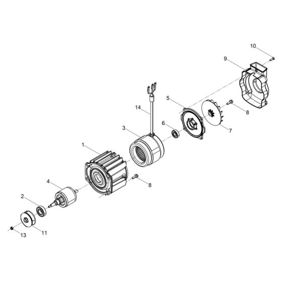 Motor Assembly for Wacker AS60e