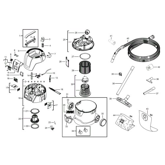Milwaukee AS 2-250 ELCP Assembly