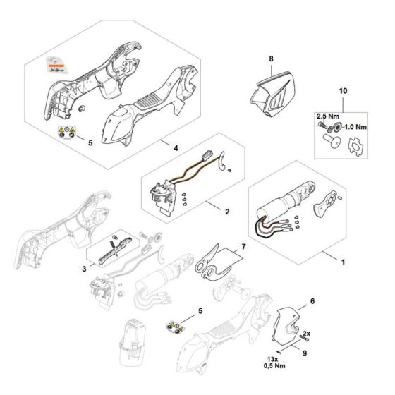 Stihl ASA 20 Main Assembly