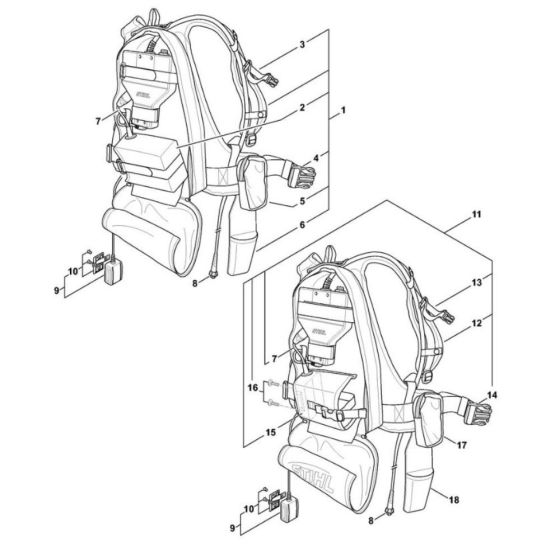 Carrying System for Stihl ASA 65
