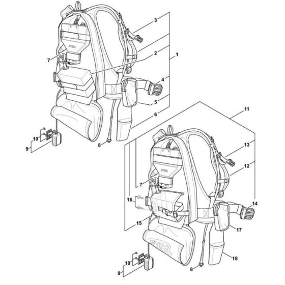 Carrying System for Stihl ASA 85