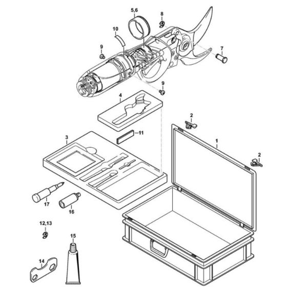 Case Assembly for Stihl ASA 85