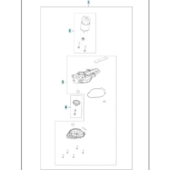 Gearbox Assembly for Husqvarna