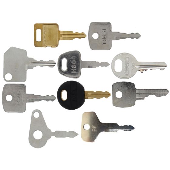 10 Popular Assorted Plant Keys for Various Engines and Heavy Plant Machines