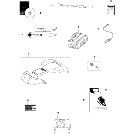 Accessories Assembly for Husqvarna Automower 105