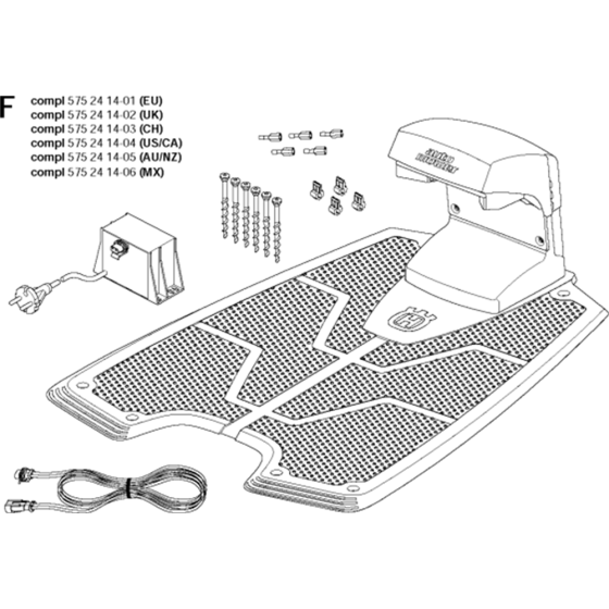 Charging Station-1 Assembly for Husqvarna Automower 260 ACX