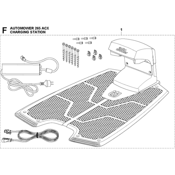 Charging Station-1 Assembly for Husqvarna Automower 265 ACX