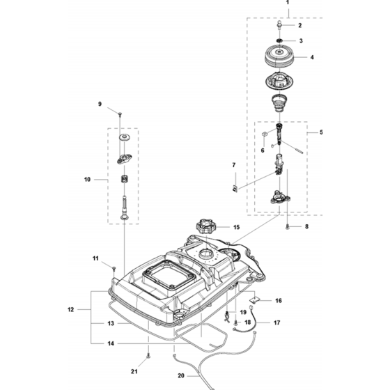 Chassis Upper Assembly for Husqvarna Automower 310