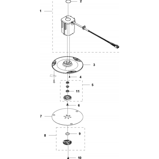 Blade Motor and Cutting Equipment Assembly for Husqvarna Automower 315