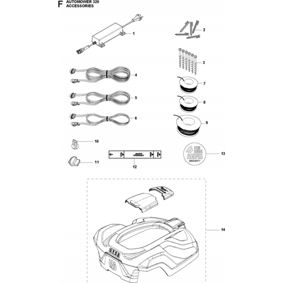 Accessories Assembly for Husqvarna Automower 320