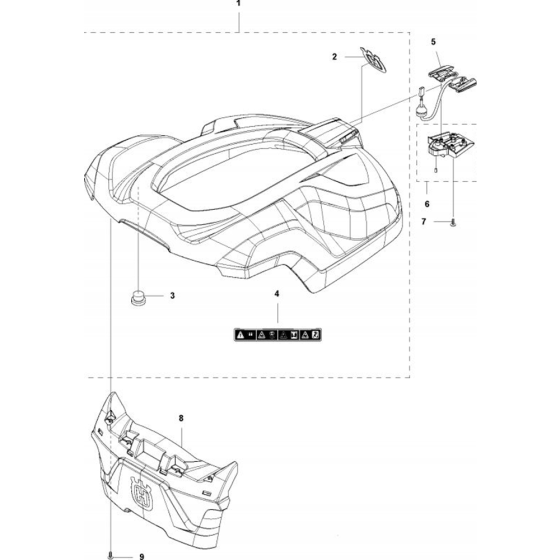 Cover Assembly for Husqvarna Automower 420