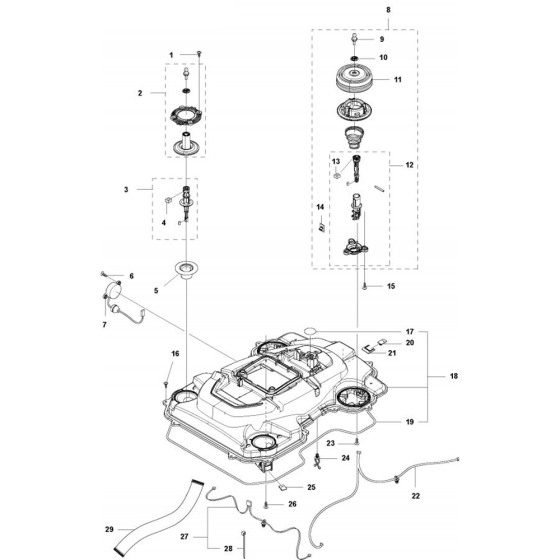 Chassis Upper Assembly for Husqvarna Automower 440