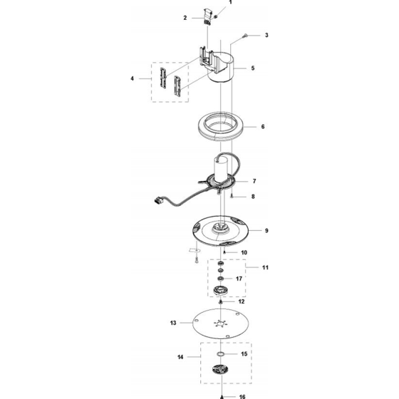 Blade Motor & Cutting Equipment Assembly for Husqvarna Automower 450X