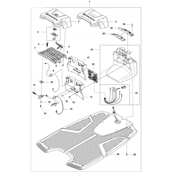 Charging Station Assembly for Husqvarna Automower 450XH