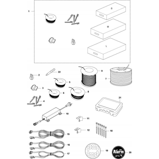 Installation Accessories Assembly for Husqvarna Automower 450XH