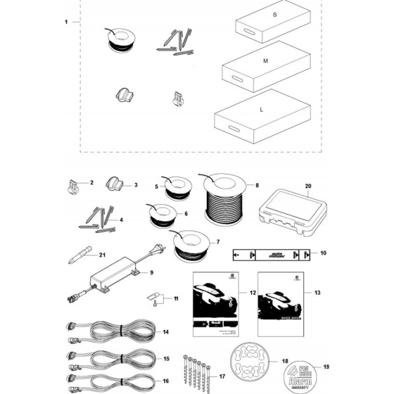 Installation Accessories Assembly for Husqvarna Automower 520