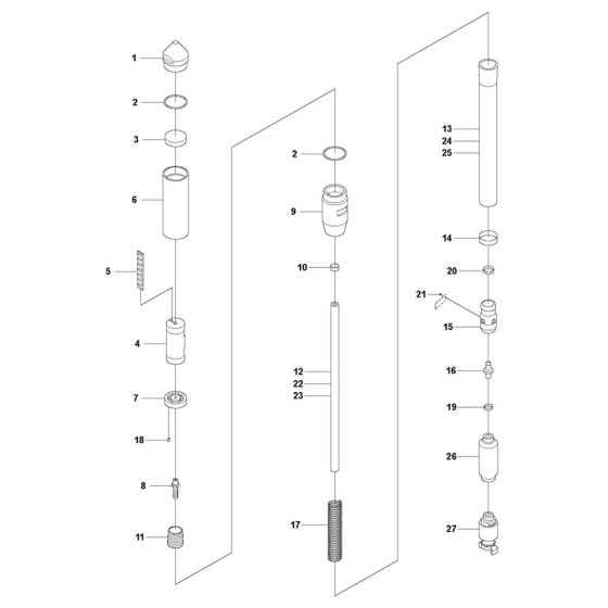 Husqvarna AY 77 Poker Assembly