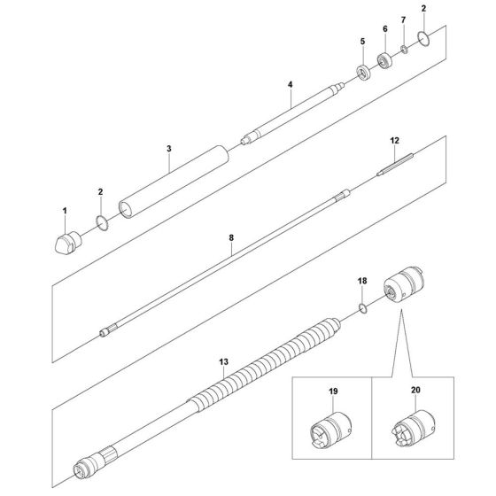 Husqvarna AZ 46 Poker Assembly
