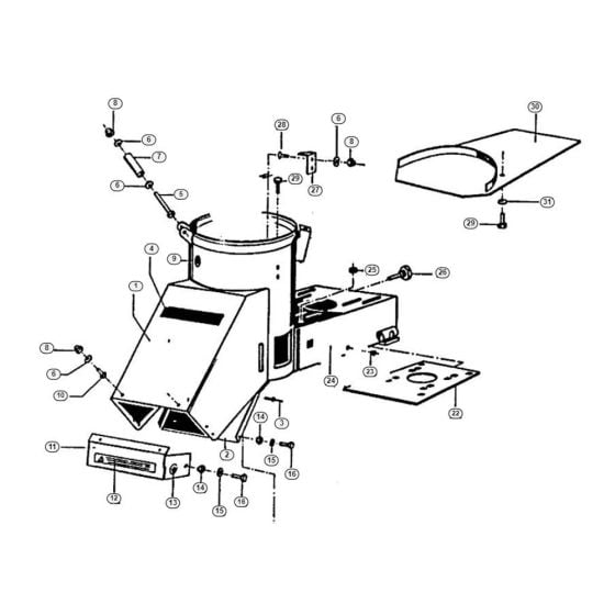 Housing Assembly for Stihl/ Viking AZ 4000 S Petrol Shredder