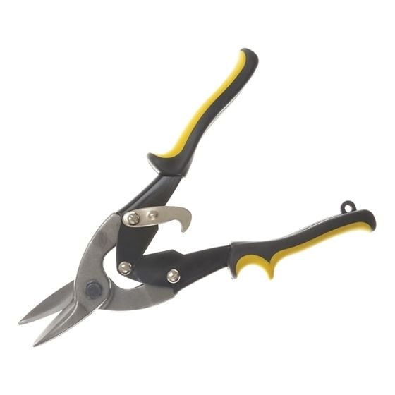 Yellow Aviation Snips Straight Cut 250mm by BlueSpot - 9301