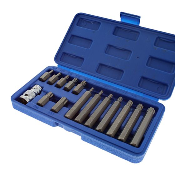 TORX Bit Set 15 Piece for BlueSpot Tools - Chrome Vanadium Steel