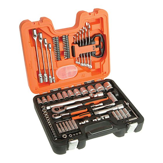 S910 Socket & Spanner Set of 92 Metric & AF 1/4 & 1/2in Drive by Bahco - S910