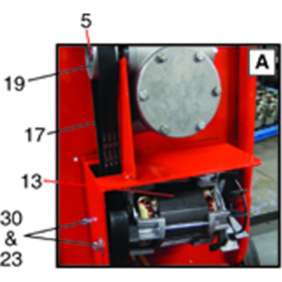 Electric Motor Assembly for Belle Baromix Minor Concrete Mixer