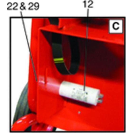 Electric Capacitor Assembly for Belle Baromix Minor Concrete Mixer