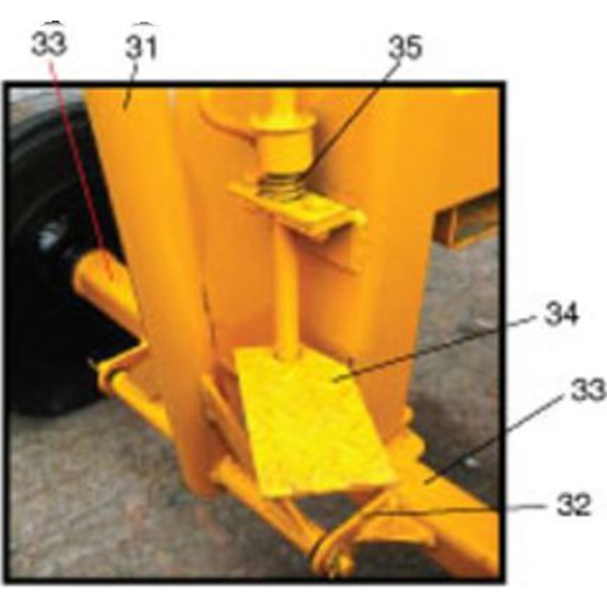 Pedal Assembly for Belle Baromix Commodore (upto 2012) Concrete Mixer