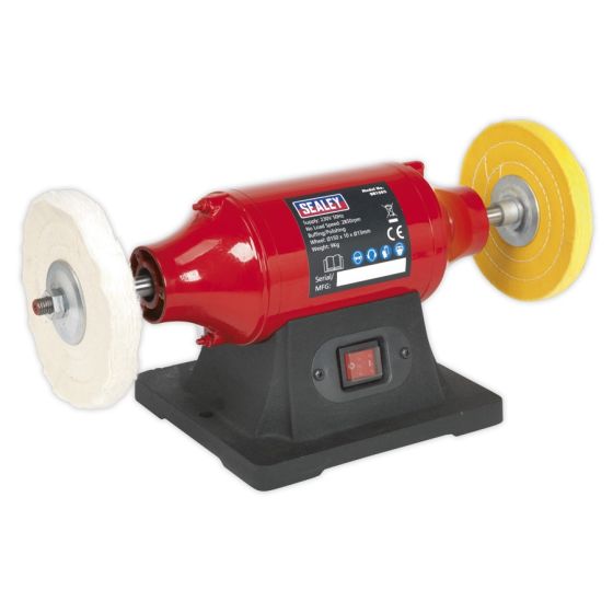 Bench Mounting Buffer/Polisher 150mm 370W/230V Sealey Part No. BB1502