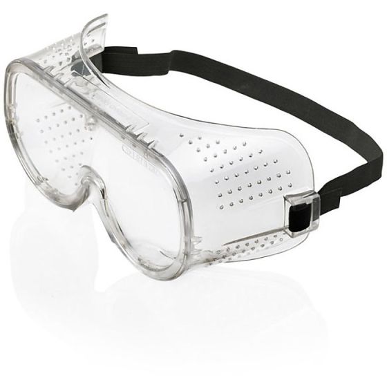 Anti-Mist Goggle PVC Frame Direct Vents EN166 - Optical Class:1 B Clear