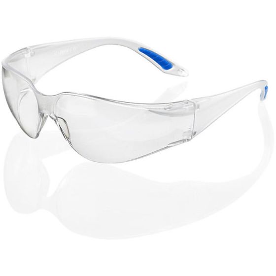 Vegas Safety Spectacles Low Impact Scratch Resistant Wrap Around lens Clear