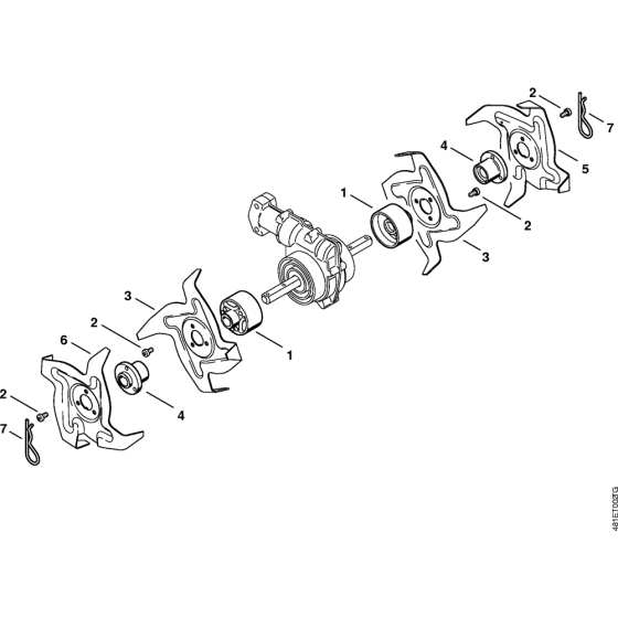 BF-KM Pick tines, Extras for Stihl KombiTool