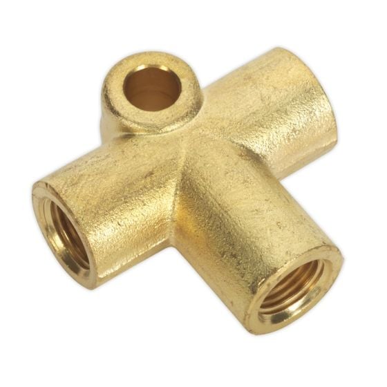 Brake Tube Connector M10 x 1mm 3-Way Sealey Part No. BC101003WAY