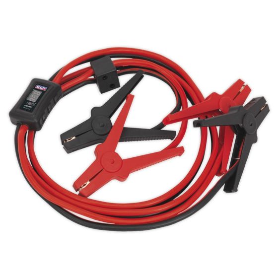 Booster Cables 16mm(sq) x 3mtr CCA 400Amp with Electronics Protection Sealey Part No. BC16403SR