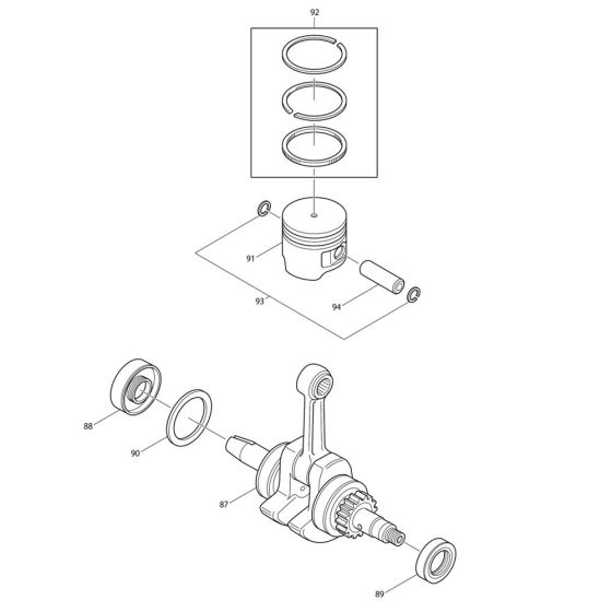 Crankshaft, Piston Assembly