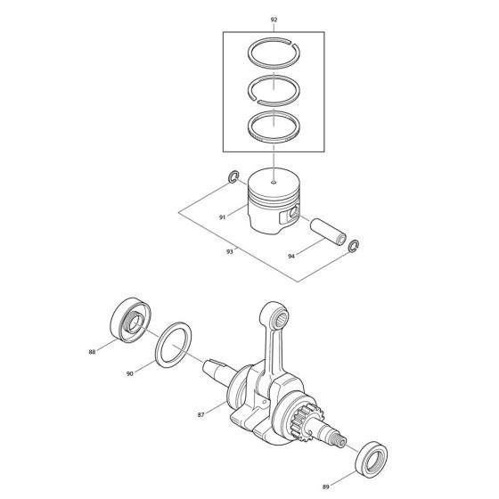 Crankshaft, Piston Assembly