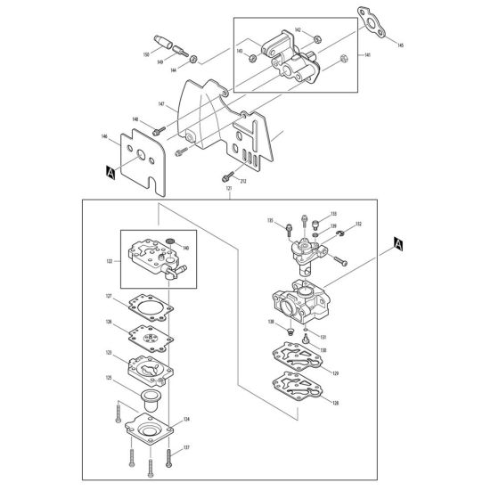 Carburettor Assembly for BCX2510