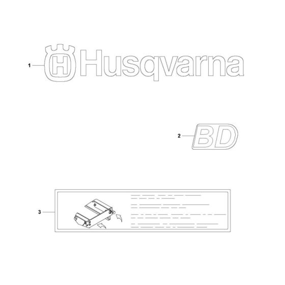 Husqvarna BD Series Decals