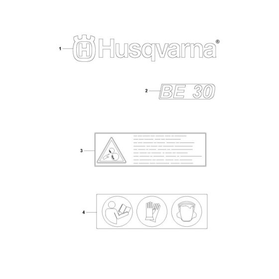 Decals for Husqvarna BE 30