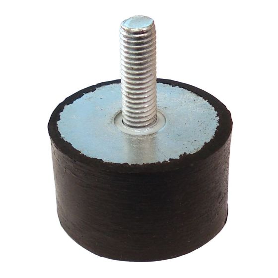 Rubber Foot 50 x 30mm x M10 Stud Fits JCB Beaverpack - Replaces: 929/14905