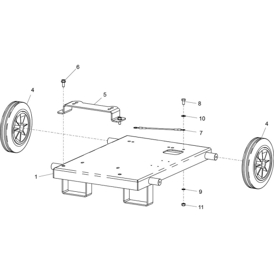 Chassis (GPX 5000W) Assembly for Belle GPX Range Generators