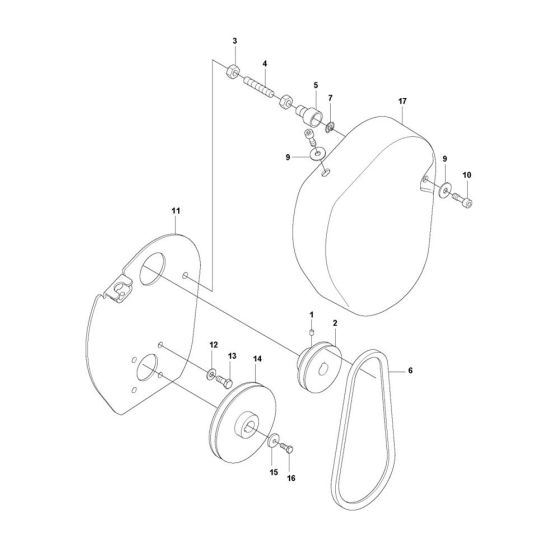 Transmission for Husqvarna BG 245 E