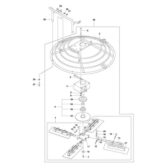 Blade Assembly for Husqvarna