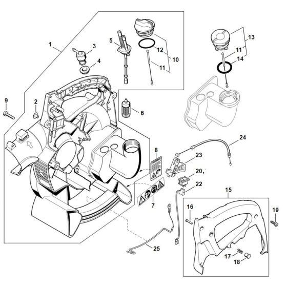 Fan Housing for Stihl BG 55