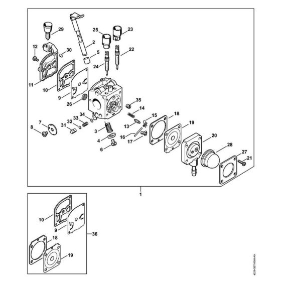 Carburetor C1Q-S68 for Stihl