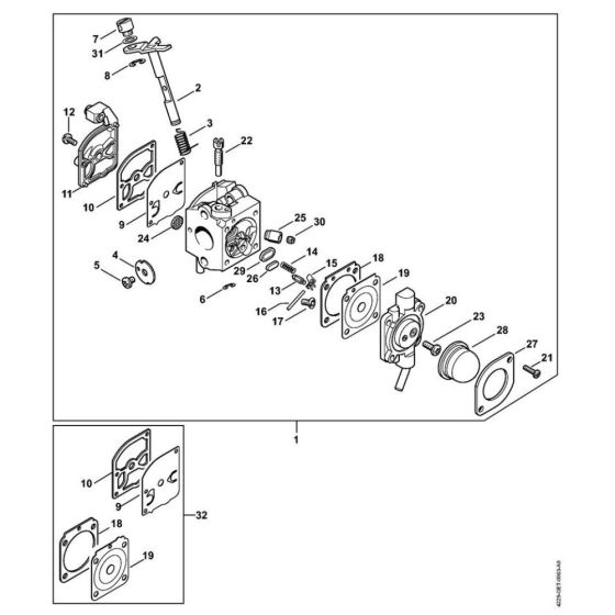 Carburetor C1Q-S50 for Stihl