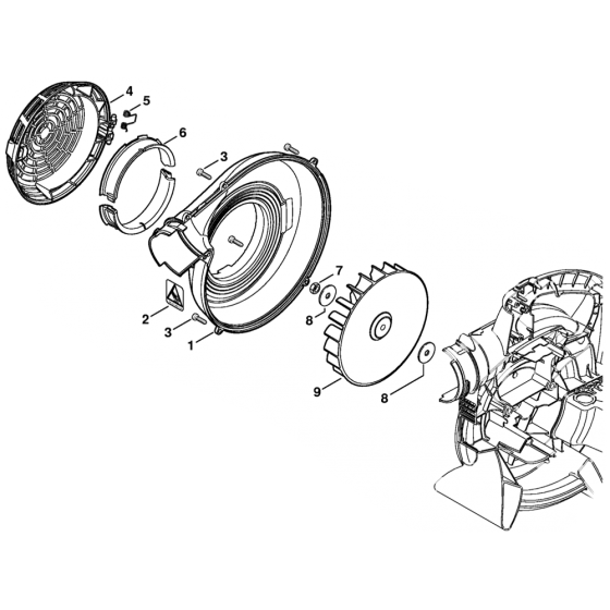 Fan Housing for Stihl BG66